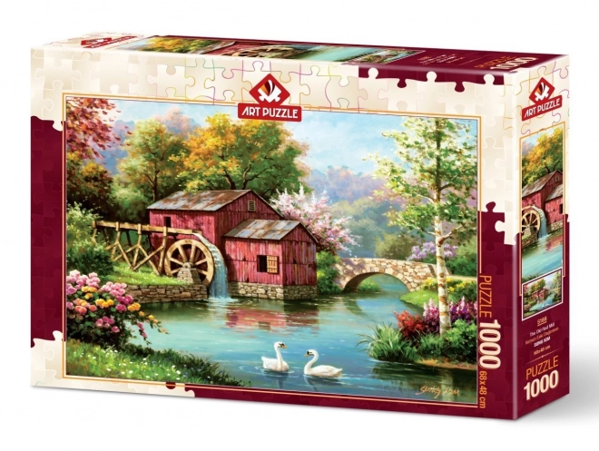Puzzle Starý červený mlýn 1000 dílků