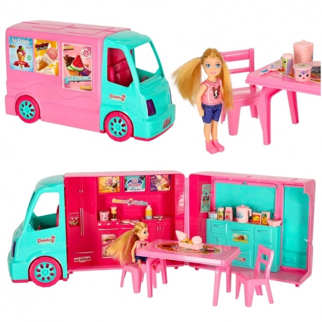 Kamper pro panenky s food truckem