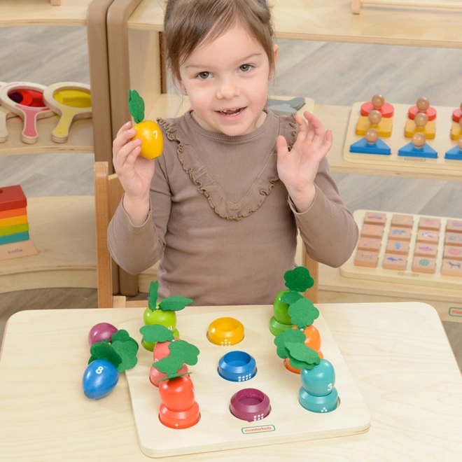 Edukativní tabule Zelenina Montessori