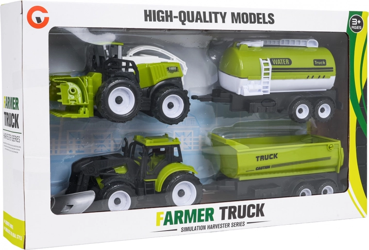 Realistická farma – 4 vozidla v jednom setu