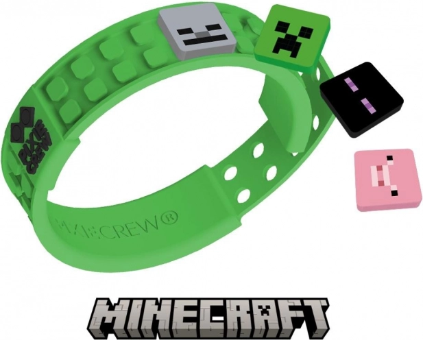 Nastavitelný zelený náramek Pixie Crew & Minecraft