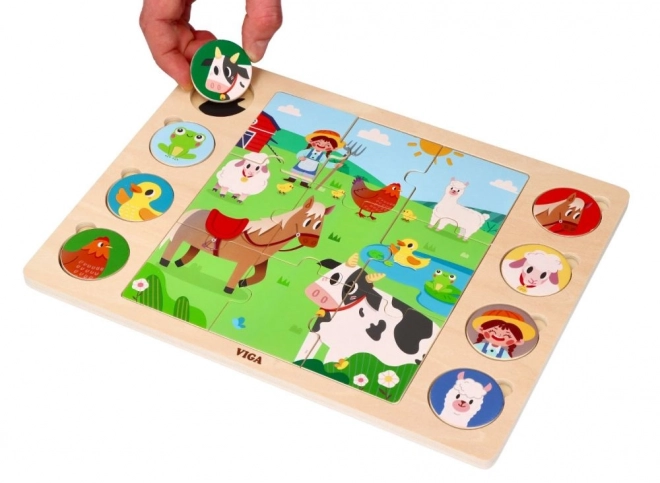 Puzzle 2v1 Farma - najděte stínové puzzle