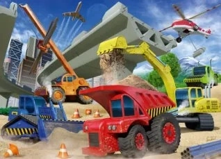 Ravensburger stavební stroje puzzle 60 dílků