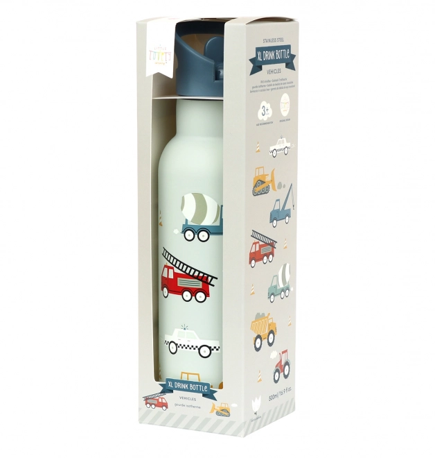 A Little Lovely Company Nerezová lahev na pití 500 ml – Vozidla