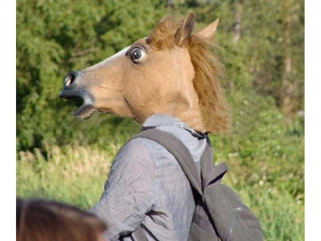 Latexová koňská maska na párty