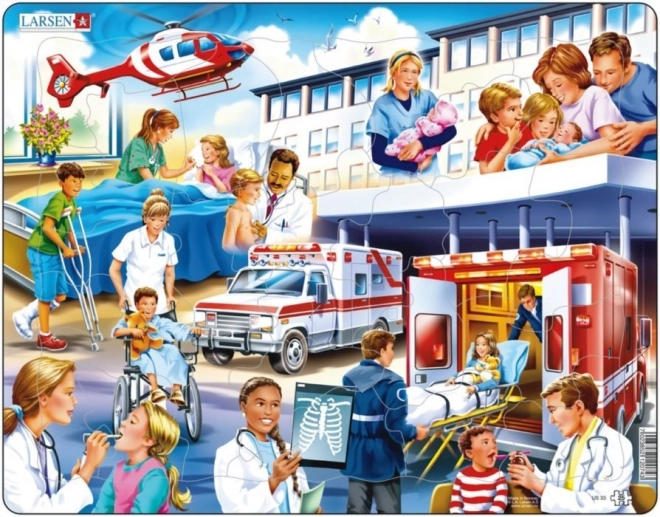 Larsen puzzle nemocnice pro děti 25 dílků