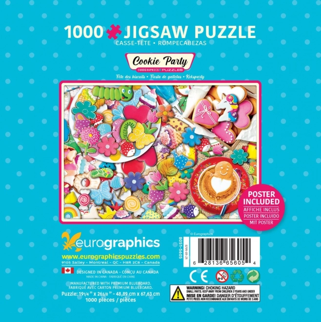 EUROGRAPHICS Puzzle v plechové krabičce Sušenková oslava 1000 dílků