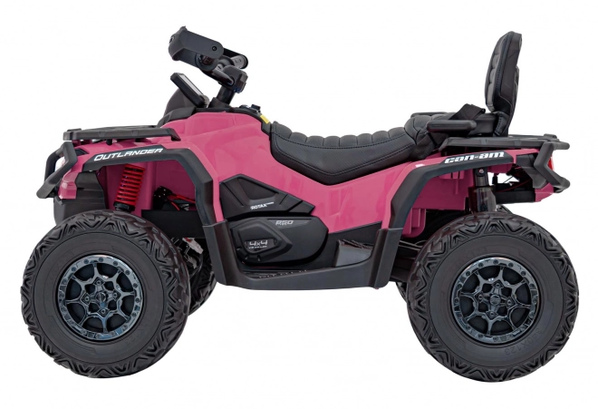 Růžový čtyřkolka Can-Am Outlander ATV