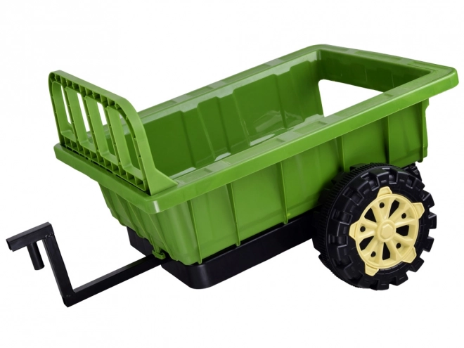 Traktor s přívěsem na baterii – Zelená