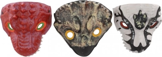Dinosauří pěnová maska 20x19 cm různé druhy pro karneval