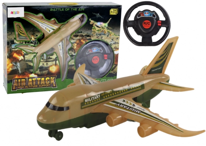 R/C dálkově ovládané vojenské letadlo Moro Lights Pilot