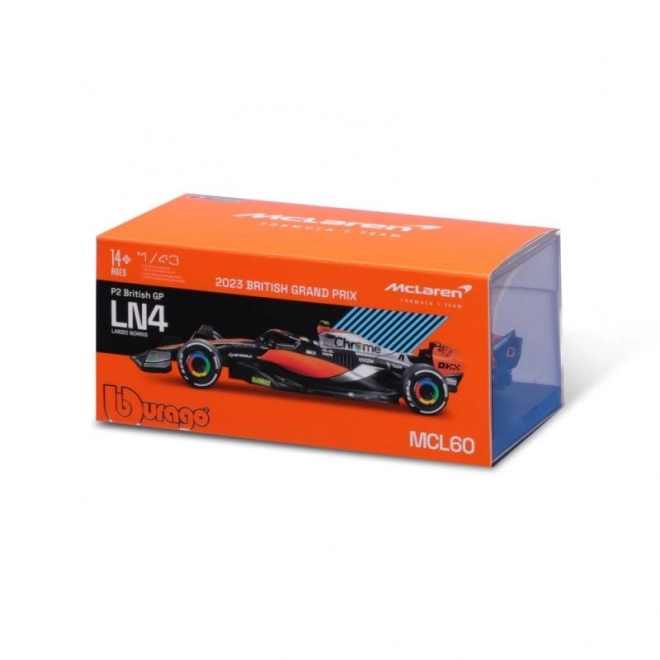 Bburago 1:43 RACE Formula F1 - McLaren F1 Team MCL60 (2023) #4 (Lando Norris)