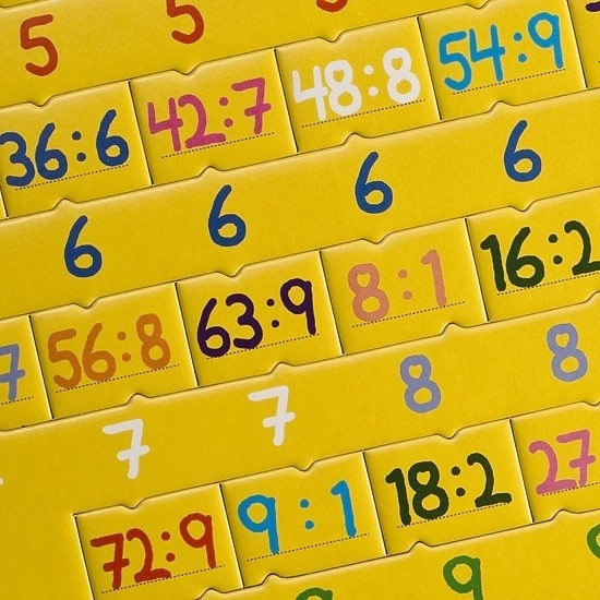 Puzzle Matematika Dělení 81 dílků