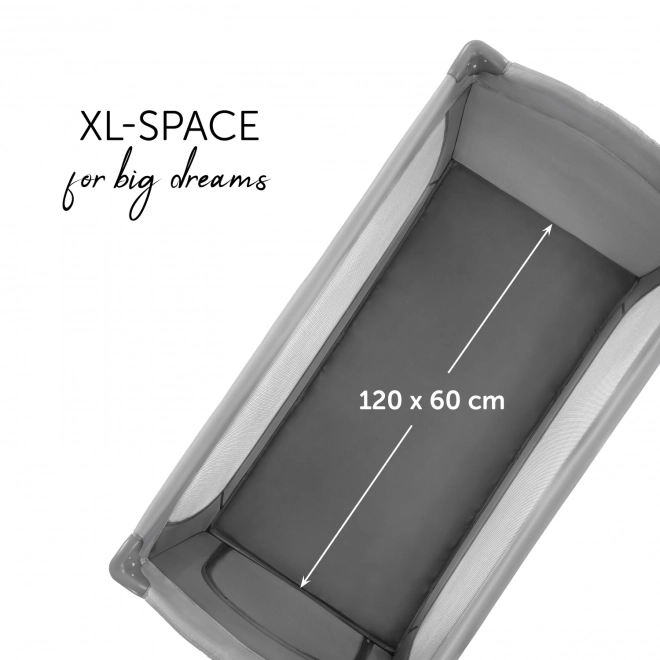 Hauck Cestovní postýlka Sleep n Play Go Plus grey ¨