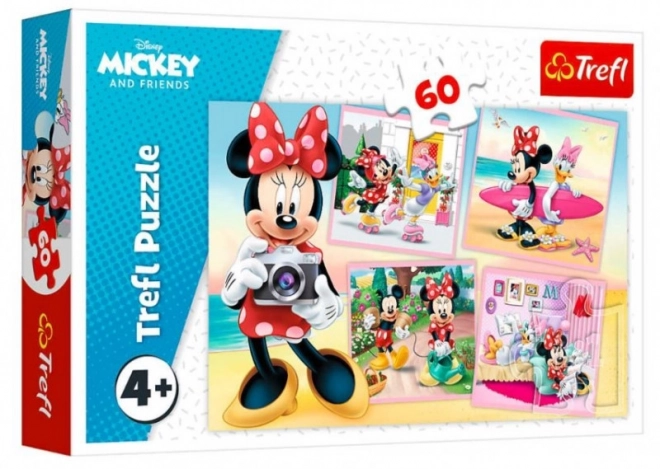Puzzle 60 prvků Okouzlující Minnie