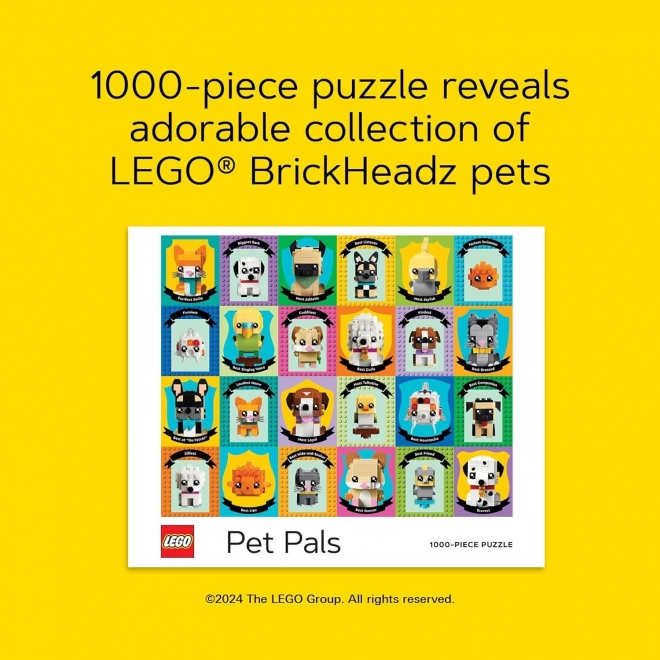 Puzzle LEGO Zvířecí Kamarádi 1000 Dílů