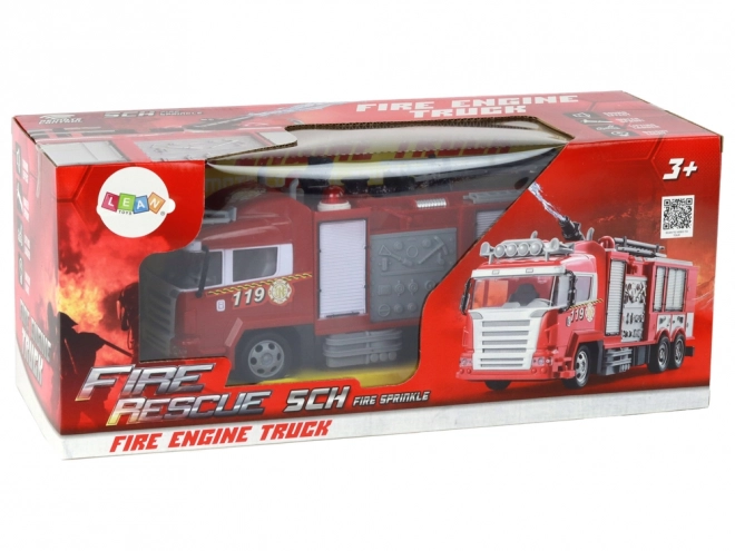 Velké RC hasičské auto s funkcí stříkání vody