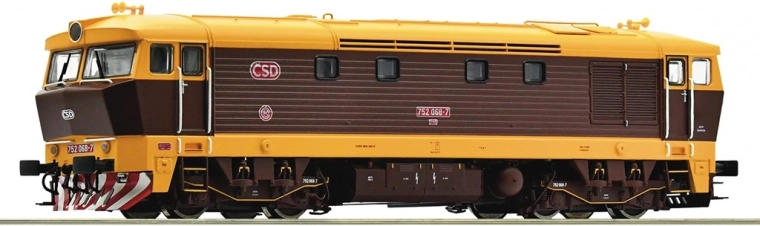 Roco dieselová lokomotiva ČSD/ČD Bardotka 752 068-7 H0