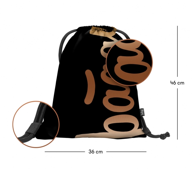 Taška na záda BAAGL Metallic Bronze