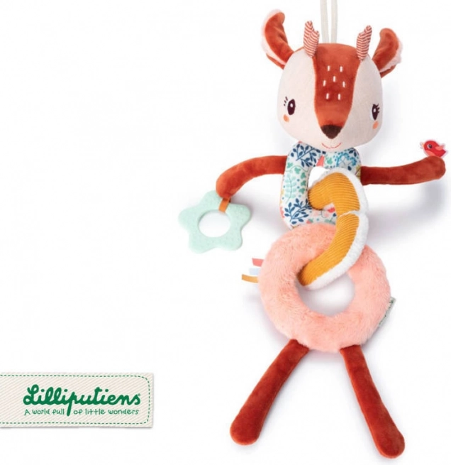 lilliputiens aktivní smyslový řetěz na kočárek srnka stella 6 m+