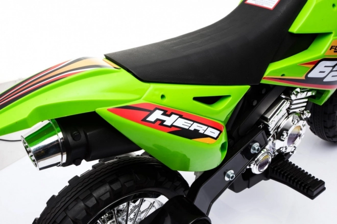 Dětské kolo Cross Battery vehicle Green + Assist wheels + LED sounds