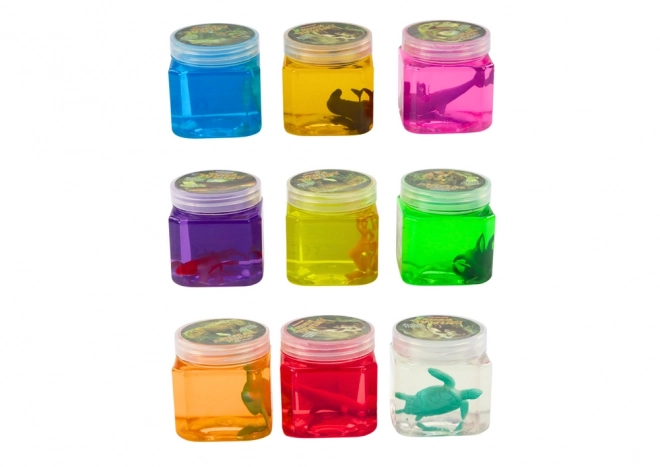 Glutek Slime se zvířecími figurkami 150 g různých barev