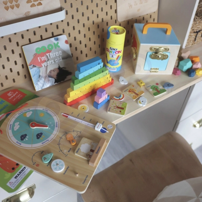 Edukační krabice Montessori Tooky Toy 6v1 od 3 let
