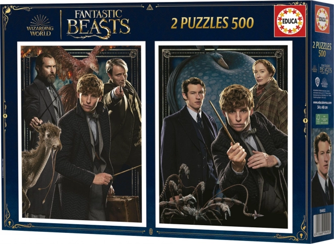 EDUCA Puzzle Fantastická zvířata 2x500 dílků