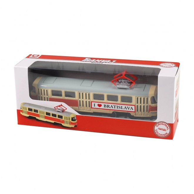 Kovová retro tramvaj Bratislava