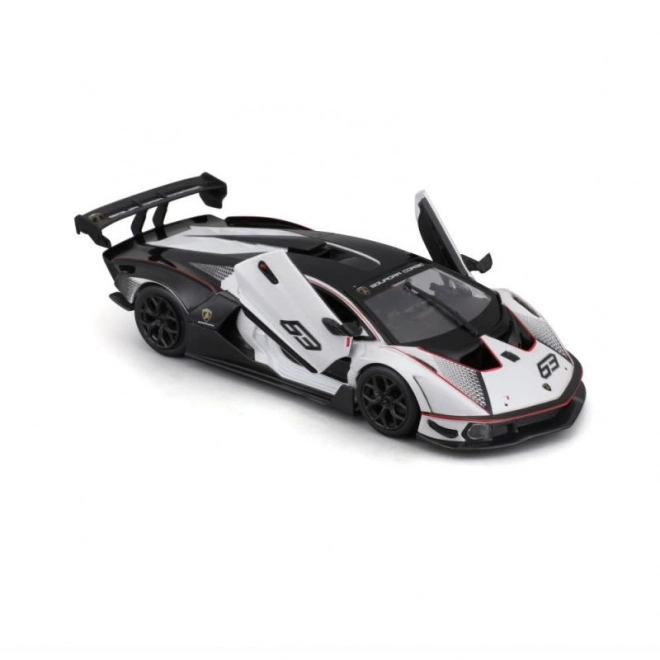 Bburago 1:24 Dirka Lamborghini Essenza SCV12 – Bílé