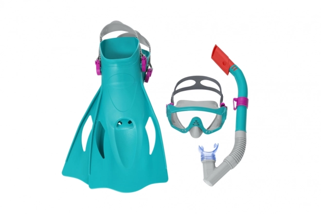 Potápěčská sada Bestway Mask, Flippers, Tube 25020 – Tyrkysová