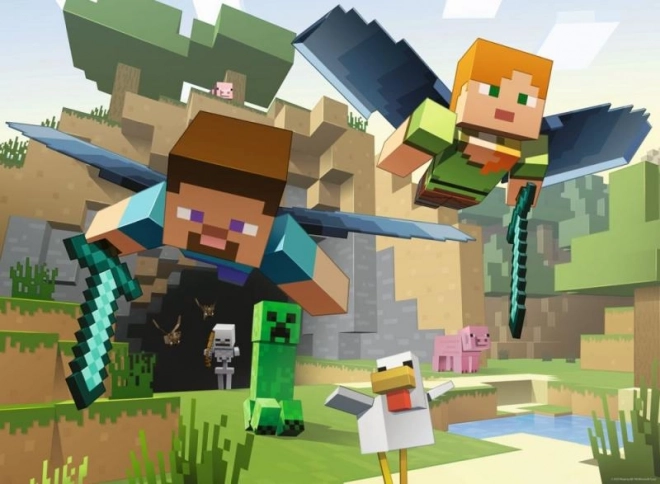 Minecraft puzzle 200 dílků