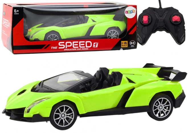 Zelené Sportovní Auto na Dálkové Ovládání 1:18