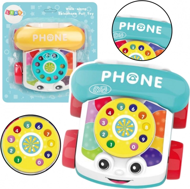Interaktivní tahací telefon pro děti