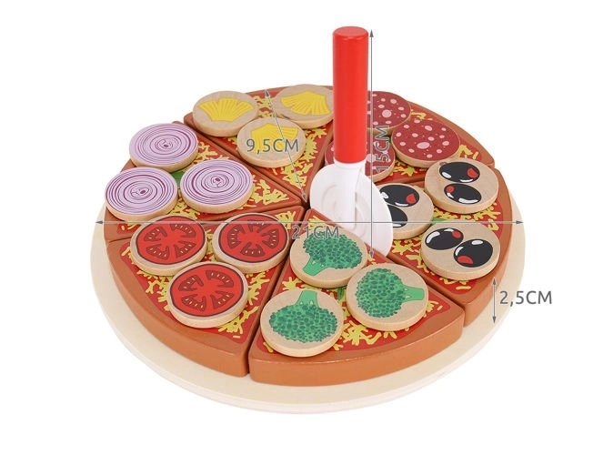 Dětská dřevěná pizza