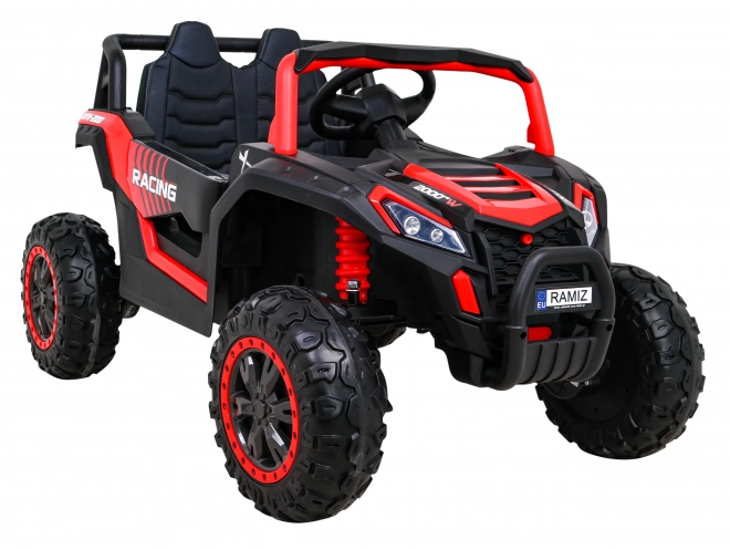 Buggy UTV 2000M mașină de curse cu baterie + sunete MP3 lumini + telecomandă + pornire lentă – Červené