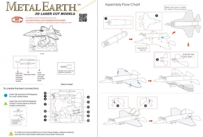 Metal Earth 3D puzzle stíhací letoun F-35 Lightning II