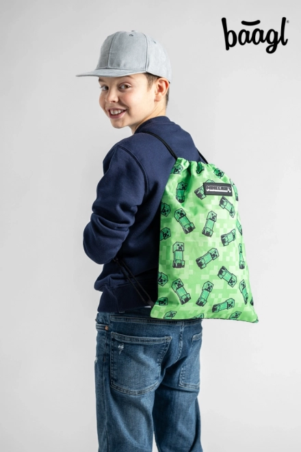Minecraft sáček s Creeper motivem