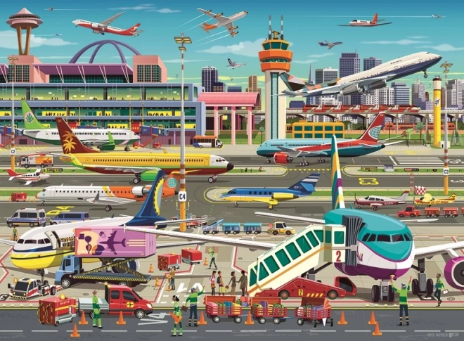 Puzzle letištní ruch XXL od Ravensburger