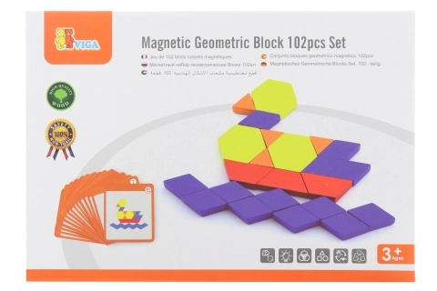 Magnetická mozaika - geometrické bloky