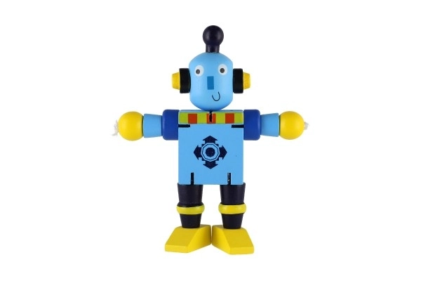Robot dřevo 12cm od 18 měsíců - 1 kus
