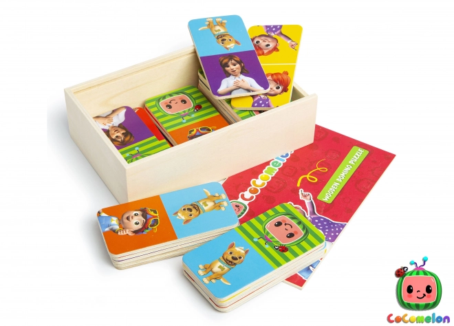Dřevěné domino puzzle CoComelon