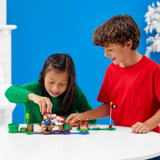 Hlavolam s Piraňovou Rostlinou - Rozšiřující Set LEGO Super Mario