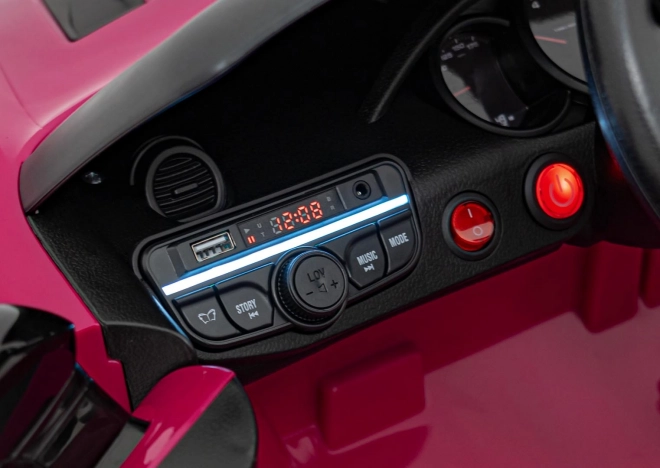 Dětský elektrický vůz Porsche 718 lakovaný – Růžový