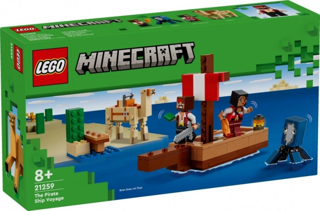 LEGO Minecraft 21259 Plavba na pirátské lodi
