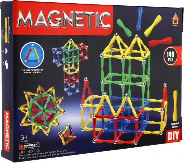Magnetická stavebnice pro děti 148 dílků