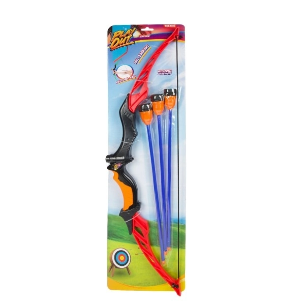 Plastový luk 66 cm se šípy