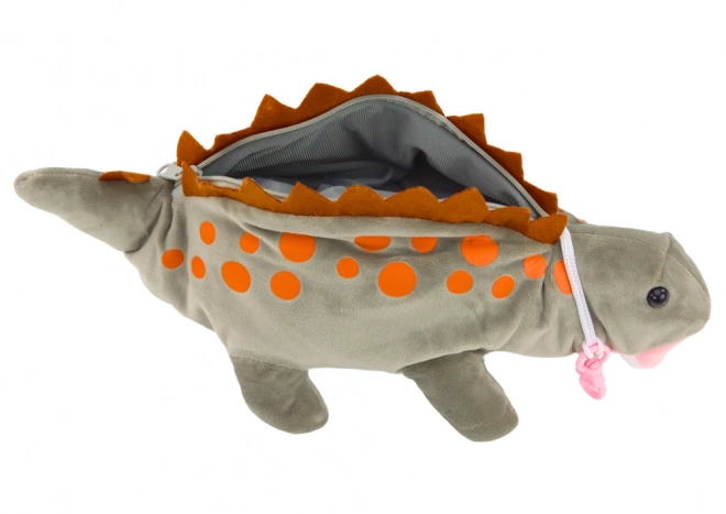 Plyšový dinosaurus Penál Clipboard Suspension Grey