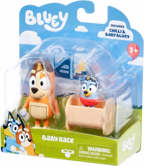 Sada figurek Bluey 2ks Baby Bluey a Chilli