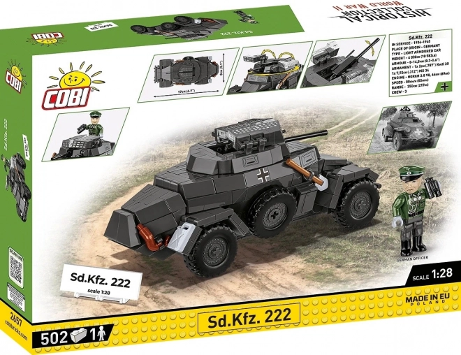 Sestava stavebnice Sd.Kfz. 222